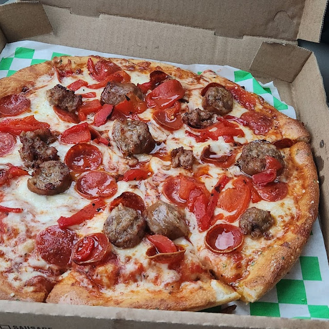 Sausage and Pepperoni Pizza