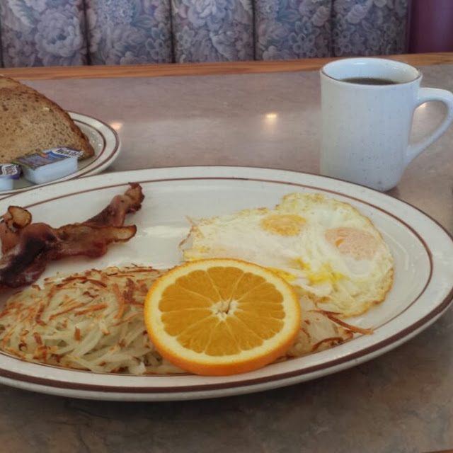 Two Eggs Hash Browns and Toast
