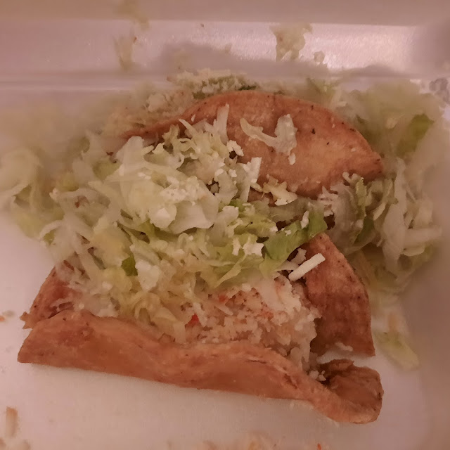 Potato Tacos 2 pcs with Lettuce and Cotija Cheese