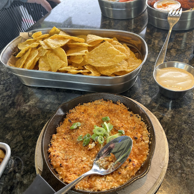 Chicken Dip and Tortilla Chips