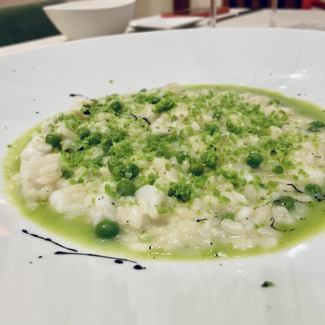 Risotto Mantecato In Bianco Con Baccalà E Piselli