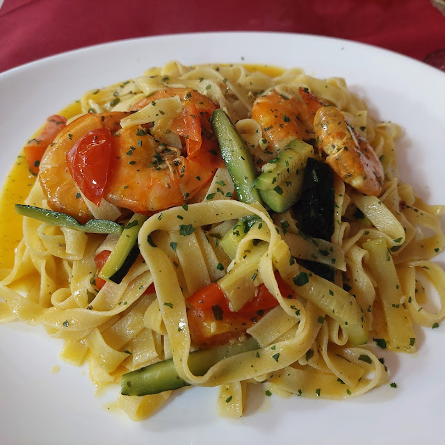 Tagliatelle Zucchine Gamberoni