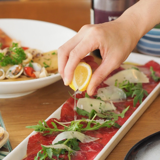 Wagyu Beef Carpaccio Rocket Salad & Parmesan 24 Month