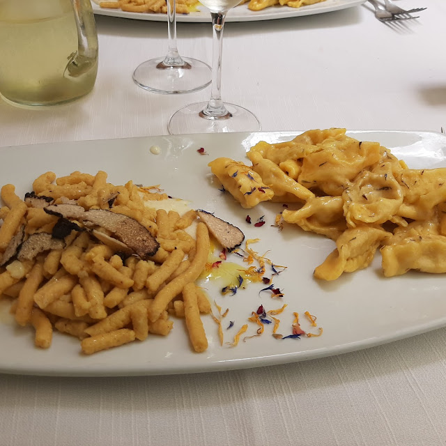 Bis Di Primi Passatelli Al Tartufo E Cappacci Ai Crostacei
