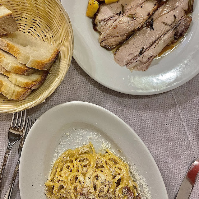 Carbonara and Veal