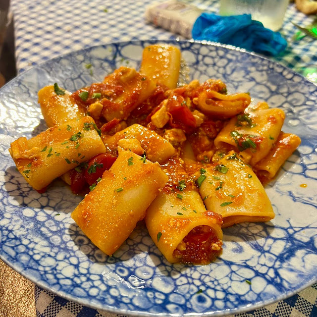 Paccheri Con Pesce Spada