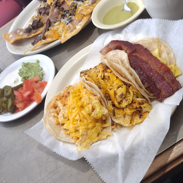 Breakfast Tacos and Nachos