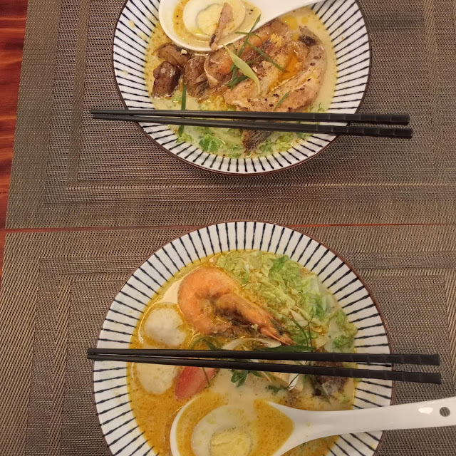Seafood Laksa Salmon Belly Laksa