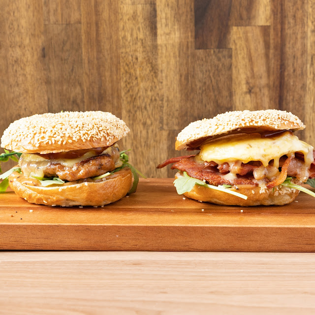 Grilled Buffalo Chicken Bagel