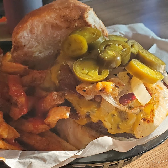 They Can Double Cheeseburger with Jalapenos
