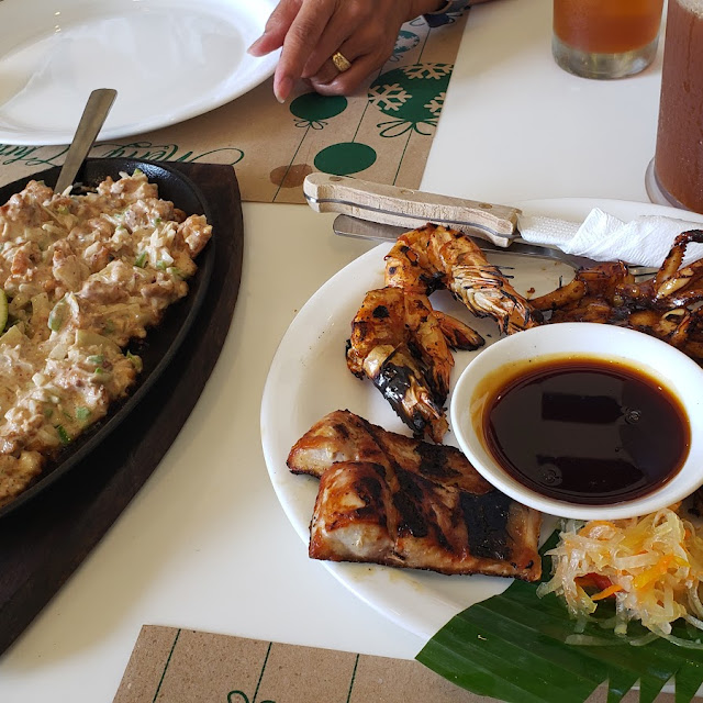 Chicken Sisig and Grilled Seafood
