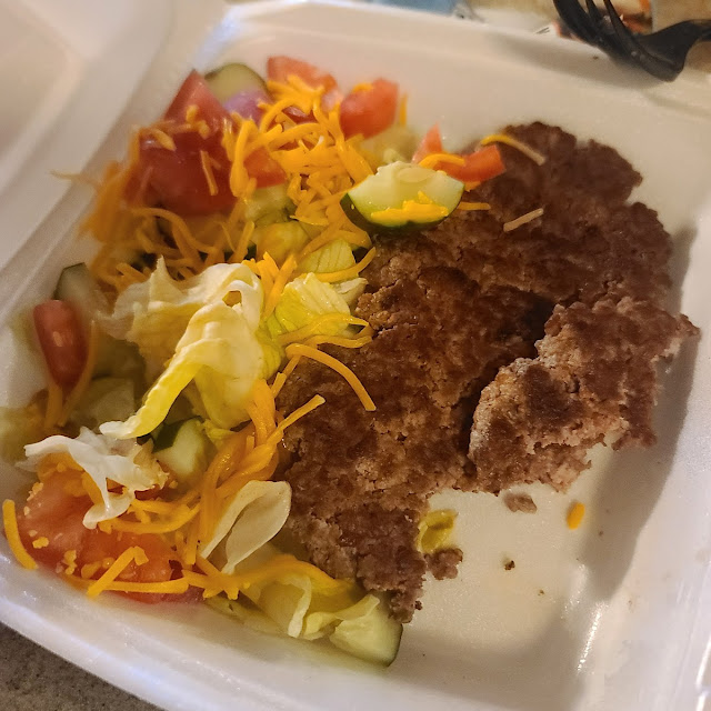 Hamburger Steak Double Side Salad