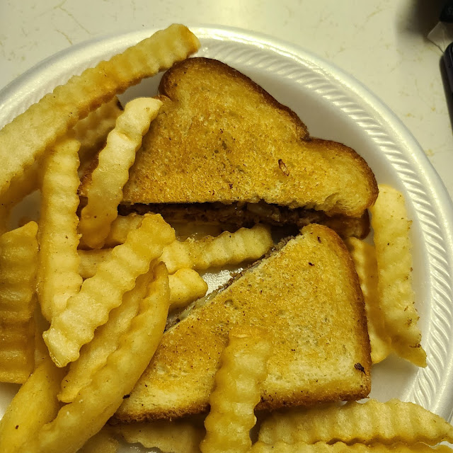 Pattie Melt with Fries