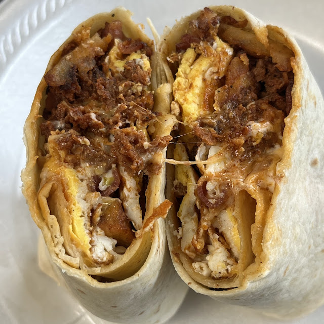 Chorizo Pork Sausage Egg & Cheese Burrito Breakfast
