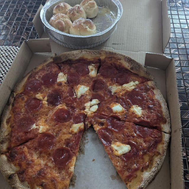 Hot Honey Pepperoni Pizza with Ricotta