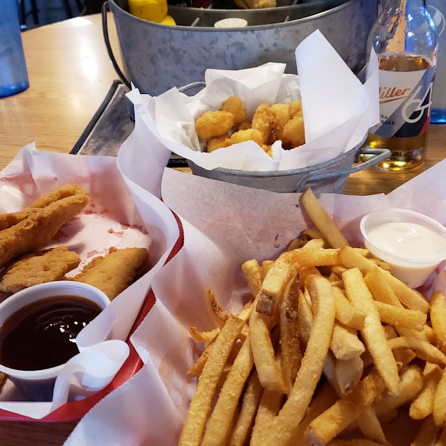 Chicken Strip French Fries and Cheese Curds