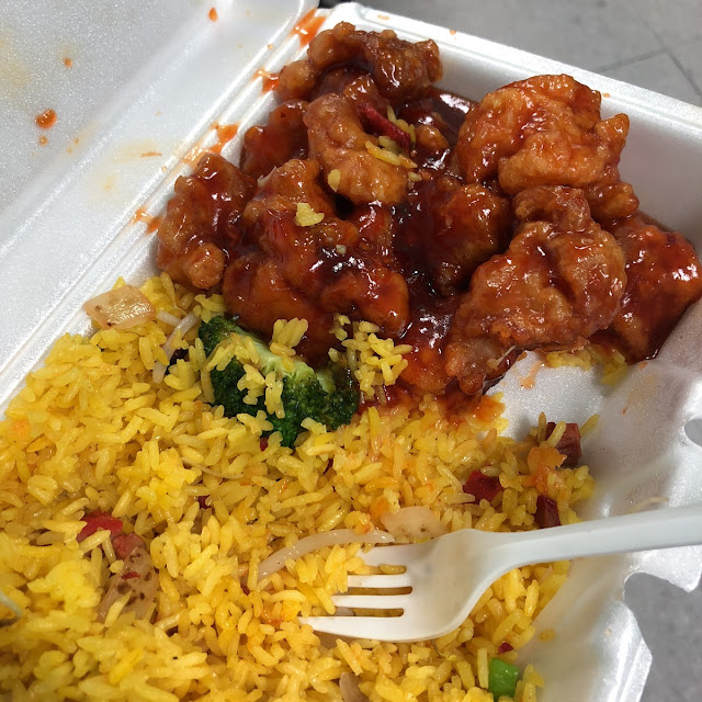 General TSO's Chicken with Pork Fried Rice