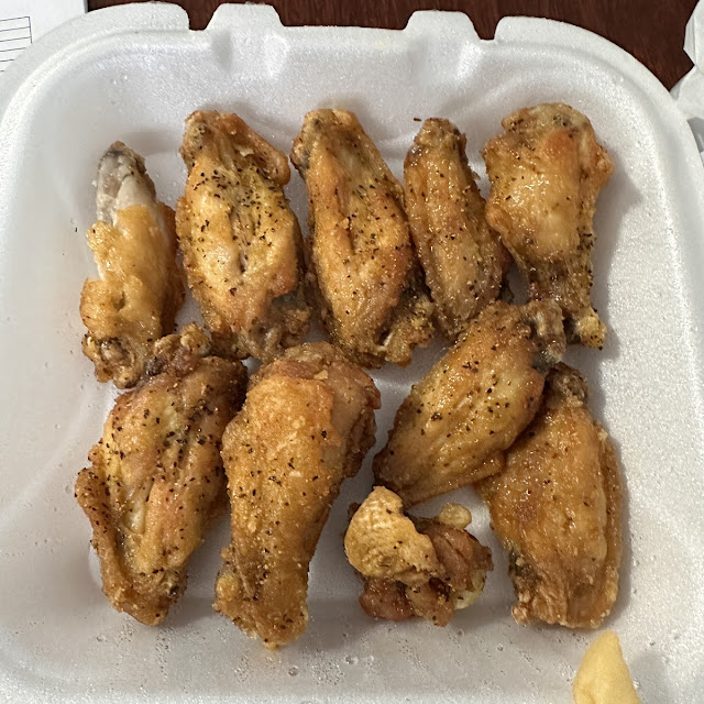 10 Piece Lemon Pepper Wings and Fries