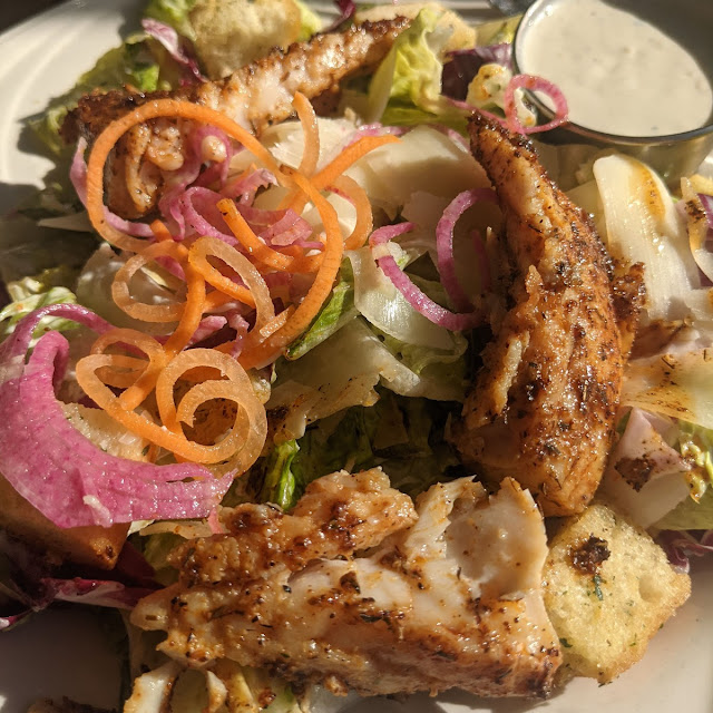 Blackened Grouper Ceasar Salad