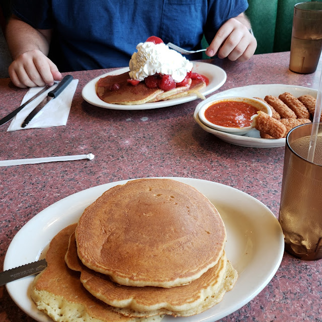 Pancakes and Mozzarella Sticks