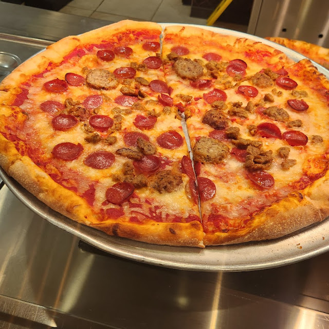 Pepperoni and Sausage Pizza