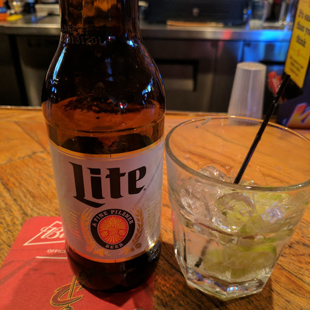 Vodka on the Rocks and Miller Light