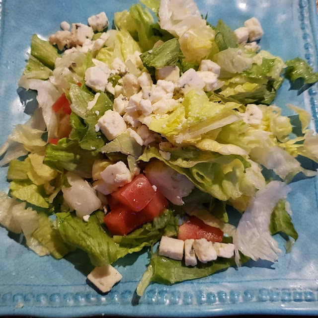 Salad with Crumbled Bleu Cheese