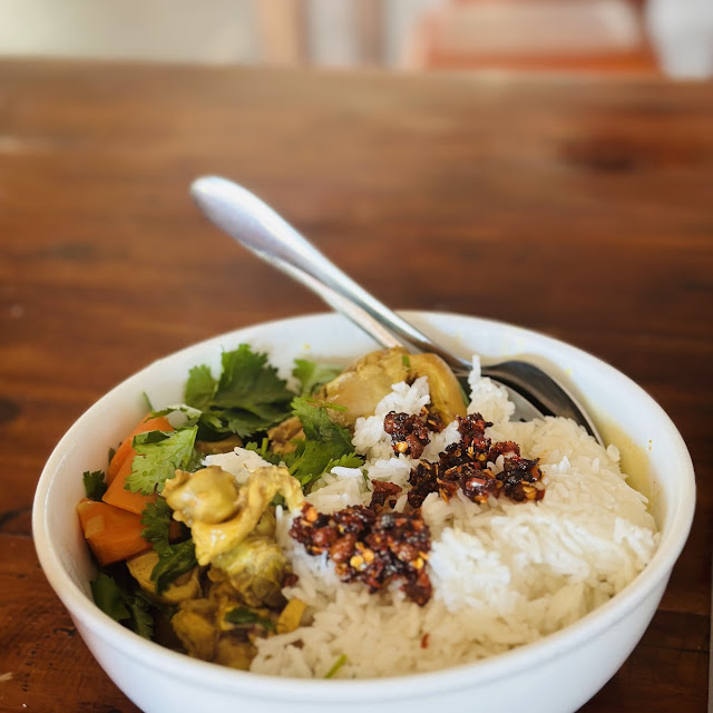 Rice with Curry Chicken