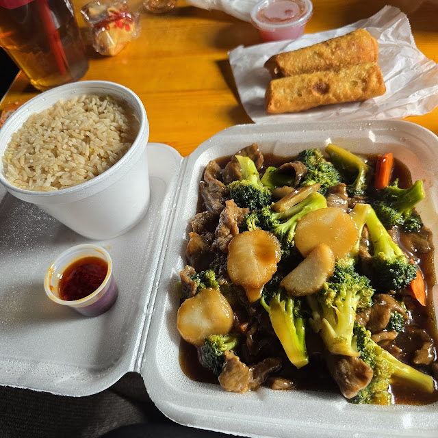 Beef and Broccoli w Fried Rice