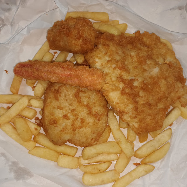 Fish N Chips Potato Scallop Crab Stick Dim Sim