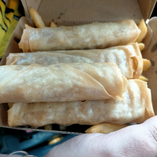 Cheese Burger Spring Rolls