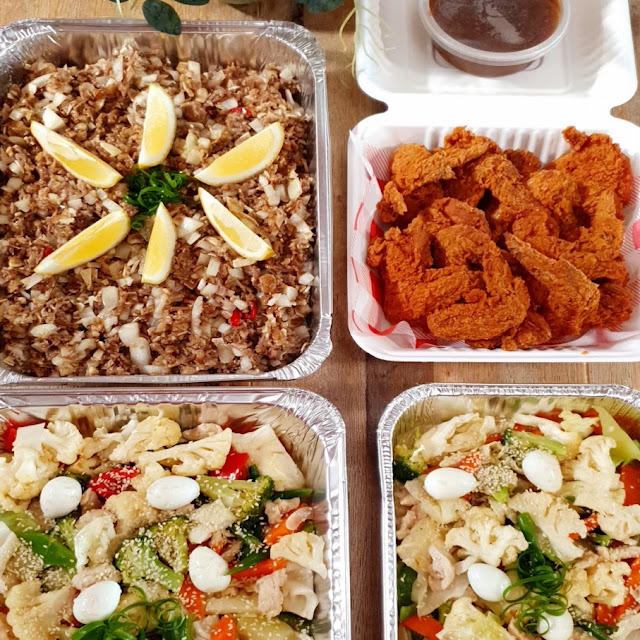 Pork Sisig Chop Suey Vegetables and Chicken Wings in a Tray Great Value