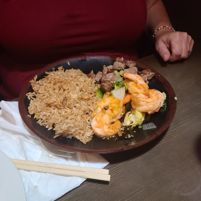New York Strip and Shrimp Dinner