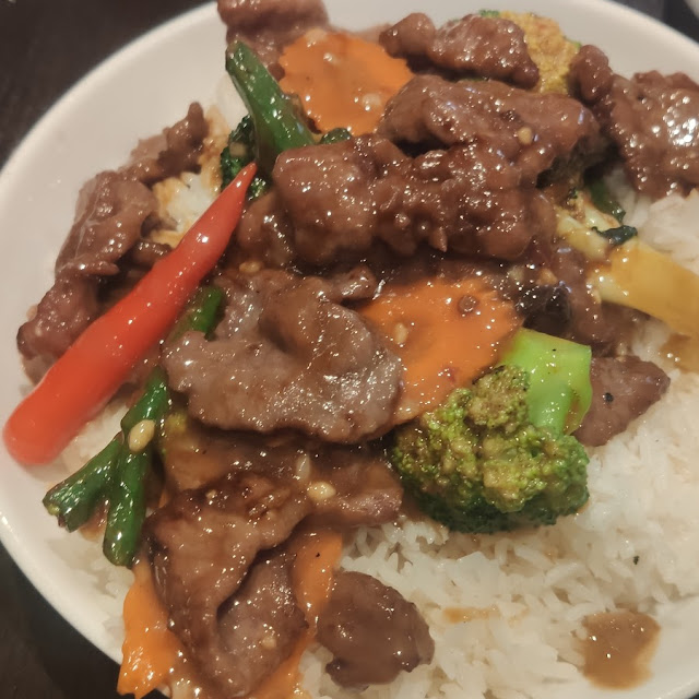 Chilli Beef on Rice