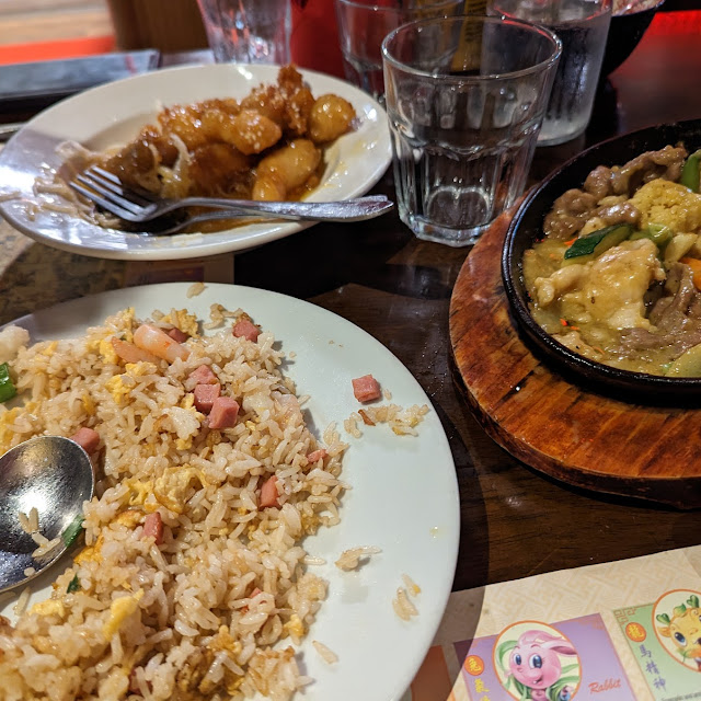 Special Fried Rice Combination Sate Honey Chicken