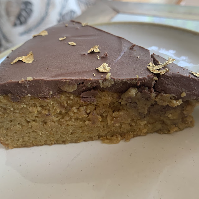 Chocolate Cake with Gold Leaf