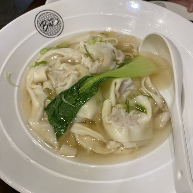 Shrimp Pork Wonton Flat Hand-Pulled Noodle Soup