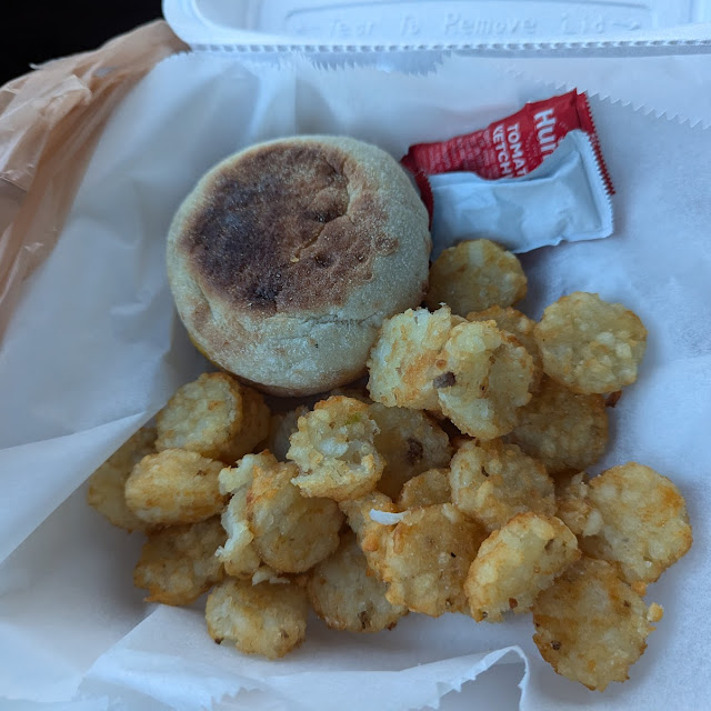 English Muffin with Ham Egg and Cheese