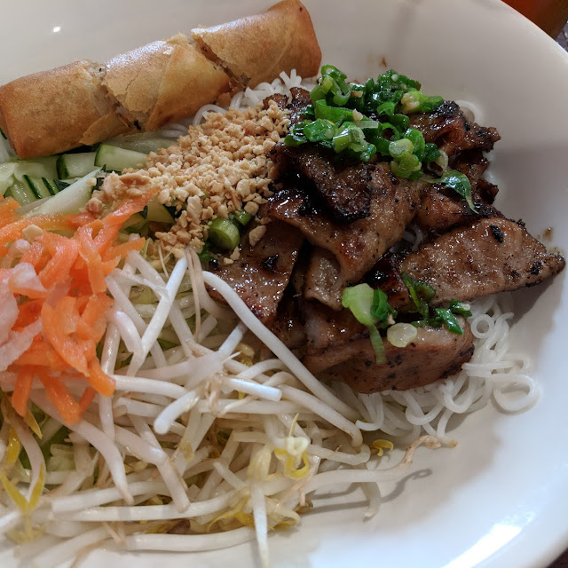 Grilled Pork and Eggroll Vermicelli