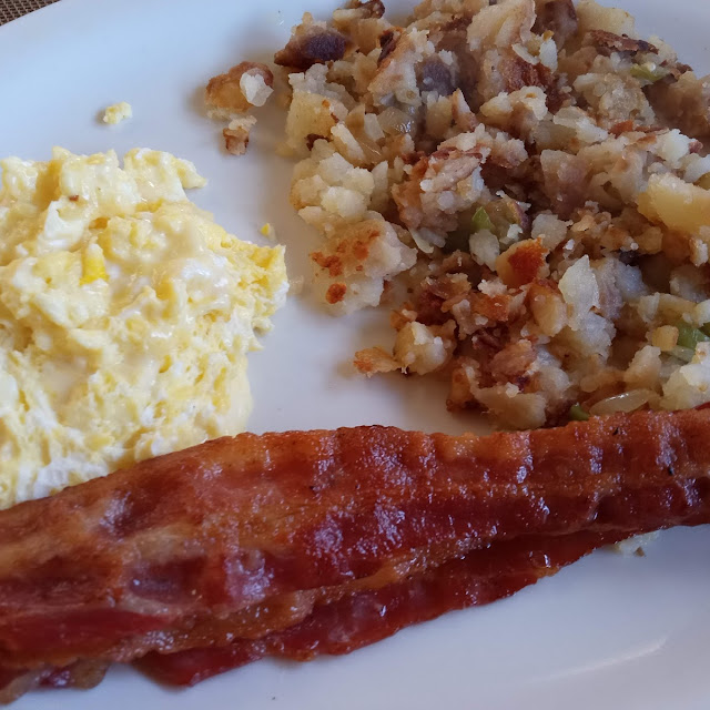 Potatoes Eggs and Bacon