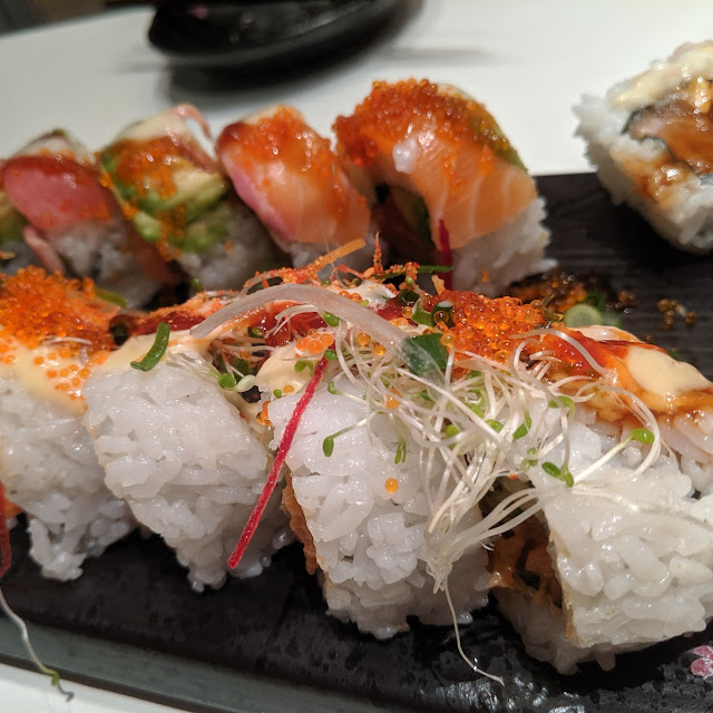 Rainbow Roll and Lobster Roll