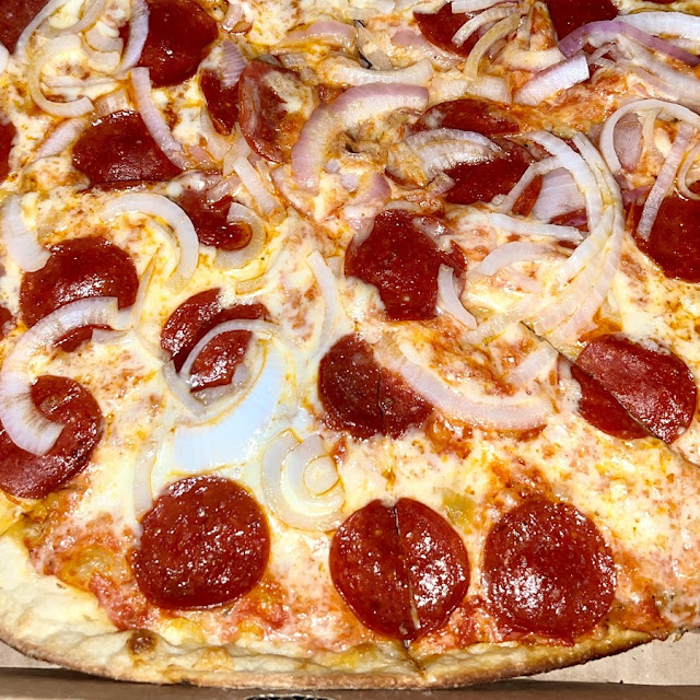 Pepperoni and Onion Pizza