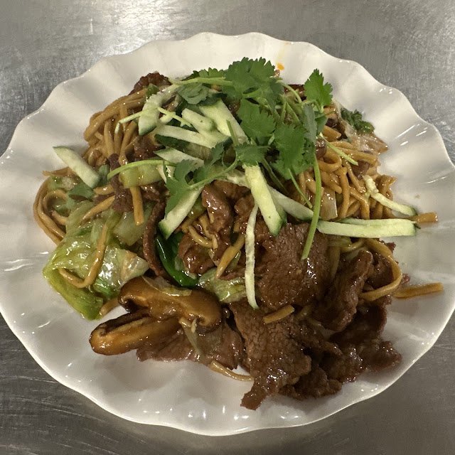 Beef Brisket Fried Handmade Noodle 牛炒面