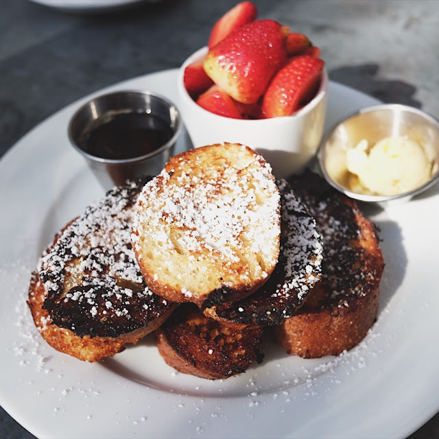 French Toast with Orange Butter and Maple Syrup