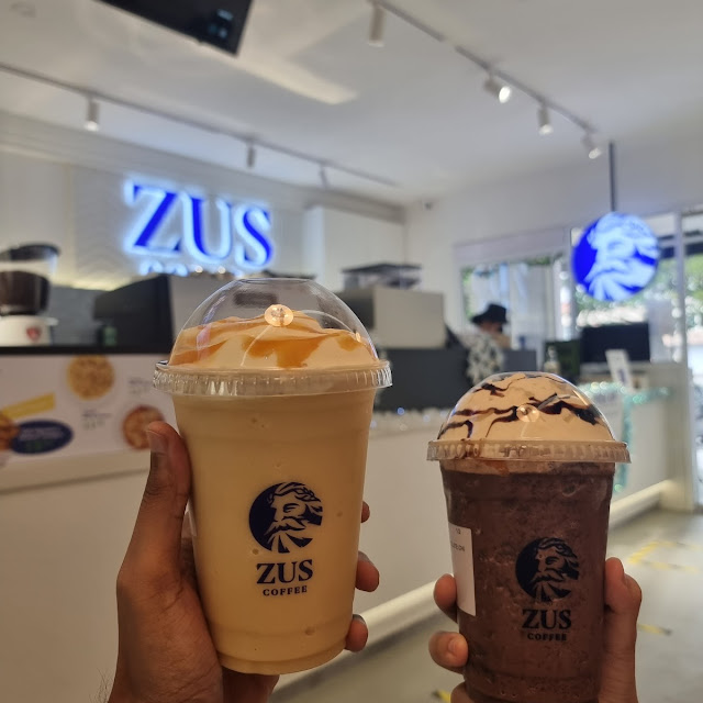 No-Coffee Salted Caramel Frappe & Double Chocolate Chip Frappe