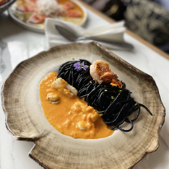 Kaisen Ikasumi Spaghetti with Uni Souce